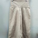 Reebok  Studio High Waisted Wide Leg Cropped Sweatpants Heather Grey Small Photo 5