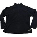 Black Diamond  Womens 1/4 Zip Pullover Fleece Sweatshirt Size Large USA Made Photo 0