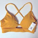 Shade & Shore  Mustard Yellow Longline Cut Out Bikini Top Size 34D New! Photo 0