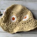 BP NWT  Floral Knit Wire Rim Hat in Tan Photo 0