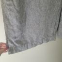 Loft  Outlet Blue and White Striped Wide Leg Crop Linen Blend Pant Photo 5