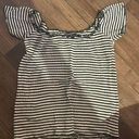 Brandy Melville Black And White Striped Tee Photo 0