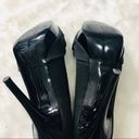 ZARA  Collection Black Satin Platform Pumps Size 8/ 39 Photo 5