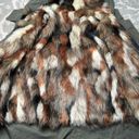 American Eagle : Olive Green Faux Fur Canvas Coat Photo 4