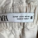 ZARA High Waisted Paperbag Shorts Photo 4