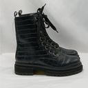 Kurt Geiger  Siva Combat Boots Women 38(US 7.5) Black Leather Moto Gorpcore Biker Photo 0