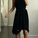 ALLSAINTS Odessa Crossover Waist Tie Dress Black Size S Retail $228 Photo 4