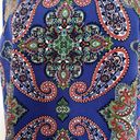 Renee C Womens Blouse Size XL Jensine Split Neck Paisley Cobalt Stitch Fix Photo 5