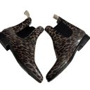 Sam Edelman  Ankle Chelsea Booties Size 9 Leopard Print Rain Boots Photo 4