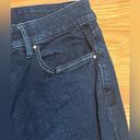 White House | Black Market  Slim Ankle Mid-Rise Dark Denim Jeans Rolled Cuffs Sz 6 Photo 3