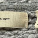Anthropologie Sleeping on Snow  Women’s Size M L Heather Gray Chunky Wrap Sweater Photo 5