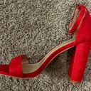 Shoe Land Red Platform Heels Photo 0