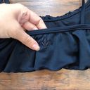 REEF  • black flowy bikini top flutter flounce ruffle swim swimsuit padded Photo 4