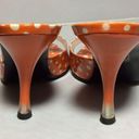 via spiga  Orange Dot Patent Leather Mules Fit 8 Photo 2