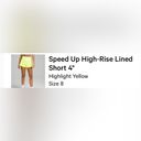 Lululemon  Speed Up shorts high rise in electric yellow Photo 3