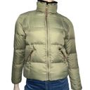 UGG  Women’s Size XS Green Down & Feather Shearling Neck Puffer Jacket Coat Photo 2