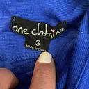 One Clothing Blue with Black Crossed Stripes Sleeveless Zip Back Dress Small Photo 6