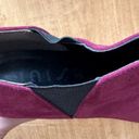 Unisa Faux Suede Un Saffyre Peep Toe Heeled Booties, Red Wine/Berry, Size 8M Photo 6