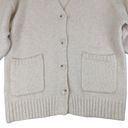 Z Supply  Cardigan Sweater Button Front Oversized Cream Knit Women Medium Chunky Photo 3