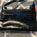 Liz Claiborne  crazy horse black leather shoulder bag. Excellent condition. Photo 2