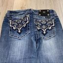 Miss Me  jeans cuffed capri cropped blue denim Photo 1