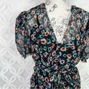 Jason Wu  100% Silk Rose Print Tie Wrap Blouse Size 6 NWT $395 Photo 7