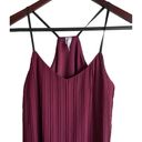 Studio Y  Camisole Tank Women X-small V-Neck Spaghetti String Razor Back Pleated Photo 8