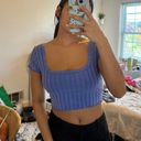 Aerie Offline Blue Crop Top Photo 0