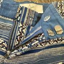 Joie  Merci ethnic multi stripe blue shorts Photo 6