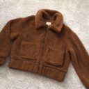 Francesca's Teddy bear fuzzy Sherpa jacket, size medium Photo 1