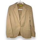 Sigrid Olsen  Tan Brown One Button Blazer Jacket Photo 0