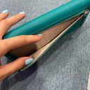 Michael Kors Turquoise Flat Wallet Photo 4