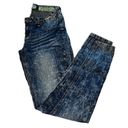 indigo. Reign Jeans Bleach Wash Blue Denim Jeans Stretchy Skinny Low Rise Y2K Photo 9