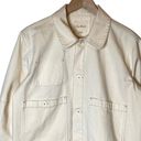 Unpublished  Boxy Denim Jacket Oversized Cream Slight Crop Off White, size Small Photo 1