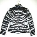 Bernardo  outerwear Silver Metallic Grey Down Puffer Jacket Photo 3