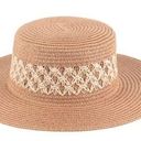 Riah Fashion  Panama Weave Brim Brown Beach Vacation Festival Straw Hat Photo 0