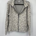 Zyia  Active Jacket Zip Up Cotton Pockets Stretchy Heathered Grey Knit Womens XL Photo 4