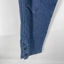 American Eagle  Women's mom Jeans Slim fit striped Stretch Size 12 ankle cropped Photo 2