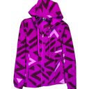 Athletic Works Purples & Black Zip Hoodie Jacket Women Sz M 8-10 Photo 5