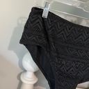 Catalina Swimsuit Bikini Bottoms New Black Size 16W Womens 1X  Solid Crochet Lace Photo 4