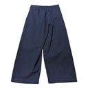 St. John Vintage  Wide Leg Trousers Pants Navy Blue High Rise Womens 12 Corpcore Photo 2