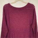 Lane Bryant  Women’s Size 14/16 Burgundy Knit Dolman Sweater Photo 6