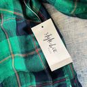 Style & Co Plus Size Boyfriend Sparkle Emerald Green Plaid Button Down 3X Photo 4