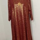 Heart soul  Plus size 2X red and gold shimmer 3/4 sleeve dress Photo 9