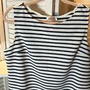 Renee C  Striped Mini Dress Navy and White Photo 1