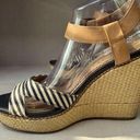 Splendid denim stripe espadrille wedges Photo 0