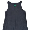 THML  Navy Blue Cotton Sundress Sleeveless Mini Women's XS Embroidery Lightweight Photo 4