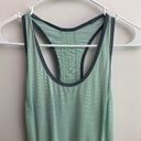 Lululemon  Mint and Gray Striped Tank Top Photo 6