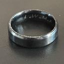 Edge Pre-owned 6mm carbide  black ring size 8 Photo 8