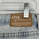 One Teaspoon ONE By  Awesome Baggies Jeans Light Wash Ripped Mid Rise Size 26 Photo 8